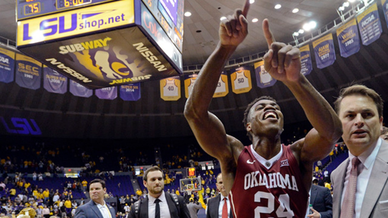 Hield, Cousins help No. 1 Oklahoma hold off LSU, 77-75
